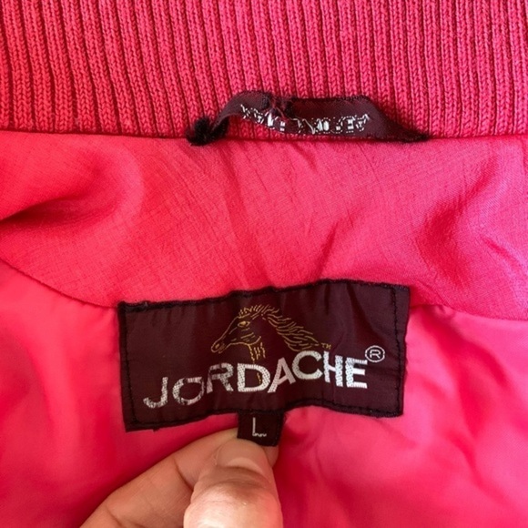 Vintage Y2K Jordache Puffer Ski Bomber Jacket Pink - Picture 11 of 16